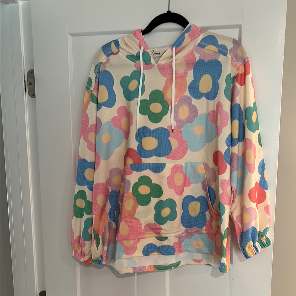 Colorful Floral Hoodie